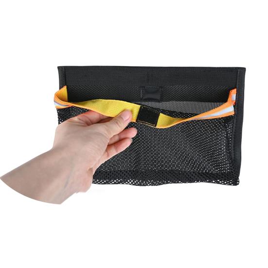 1/2Pcs Reflective Self-Adhesive Universal Boat Caddy Organizer Mesh Bag Large Capacity Waterproof Boat Storage Accessories