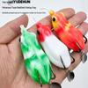 Modified Silicone Frog Lure with Blood Groove Hook for Fishing