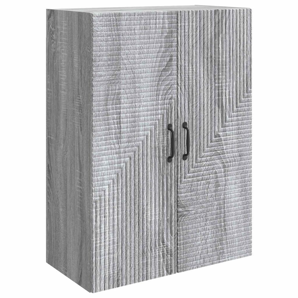 Wall Mounted Cabinet Grey Sonoma 66 x 34.5 x 90 cm Particleboard