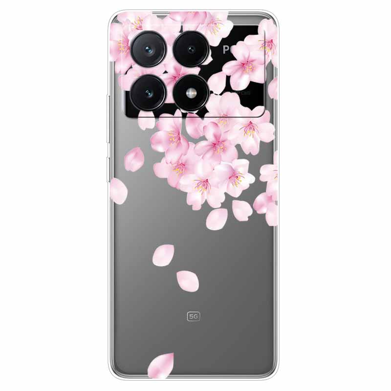 For Xiaomi Poco X6 Pro Case Transparent Cute Soft Silicone TPU Coque for Poco X6 / X6 Pro 5G Phone Cover X 6 X6Pro Clear Shells