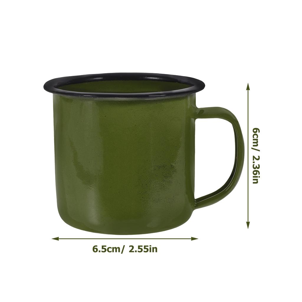Mug Cup Enamel Coffee Camping Mugs Cups Tea Metal Drinking Vintage Iron Water Tin Travel Camp Campfire Hot Enamelware Tumbler