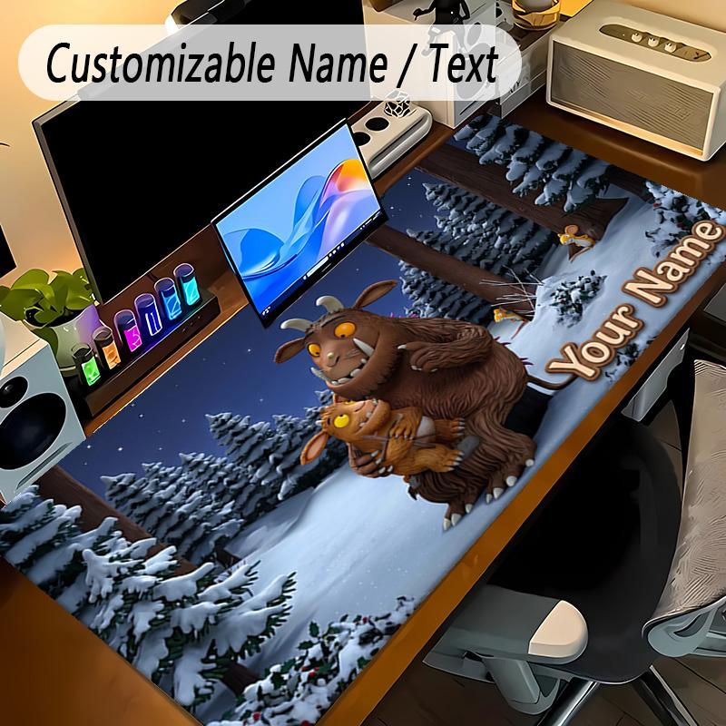 Large Mouse PadThe Gruffalo Custom Name Text Personalized Desk Mat Non Slip Gaming Pad