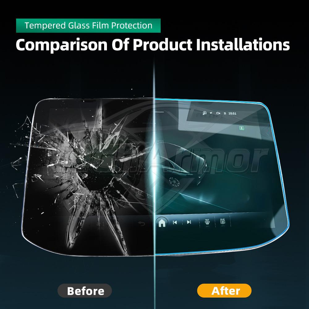 Protection d'écran en verre trempé pour Mercedes-Benz Classe E W214 2024-2025 Couvercle d'écran de navigation GPS
