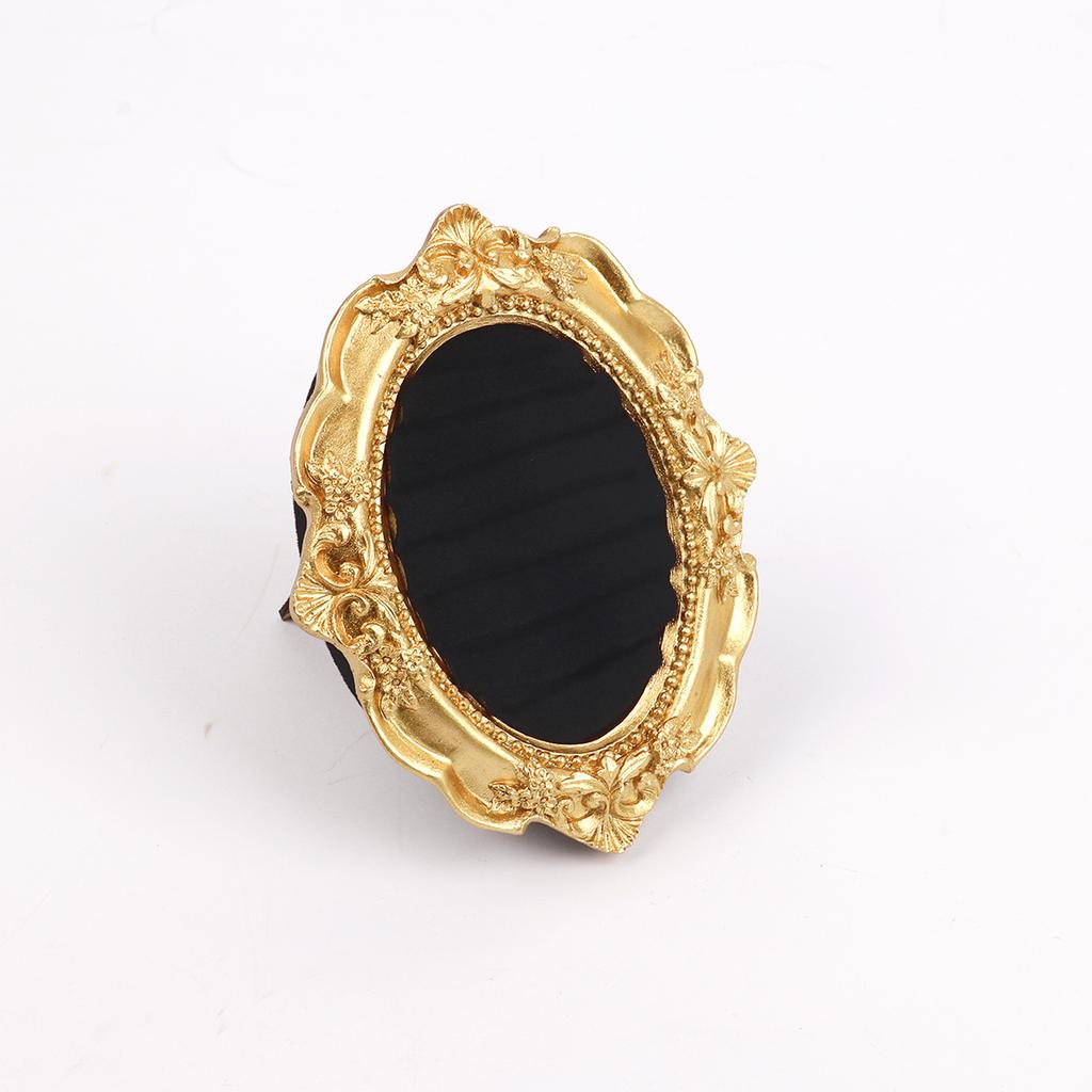 Vintage Ring Display Stand Picture Frame Shape Earring Tray Exquisite Small Size Ornament Jewelry Organizer Rack