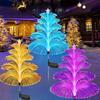 1PC Solar Optical Fiber Jellyfish Light Outdoor Waterproof 1/2/3/5 Layer  for Pathway Outside Pathway Lawn Patio Outside Decor