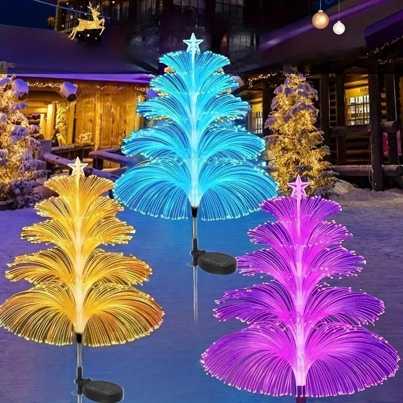 1PC Solar Optical Fiber Jellyfish Light Outdoor Waterproof 1/2/3/5 Layer  for Pathway Outside Pathway Lawn Patio Outside Decor