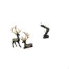 Reindeer Elk Resin Sculpture And Abstract Thinker Ladder Statue Collection for Cabinet Tabletop