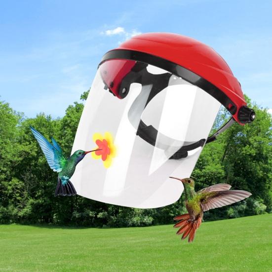 Hummingbird Feeder Hat Wearable Bird Feeder Hummingbird Face Cushion Feeder Wild Bird Feeder Helmet for Garden Patio Yard