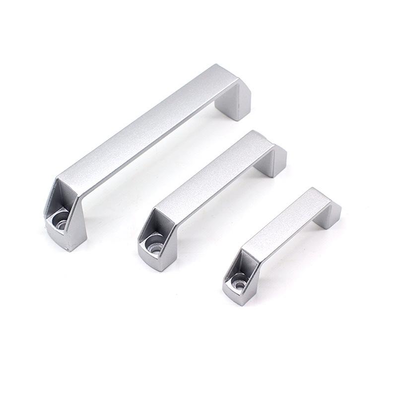 Industrial-Grade Thickened Silver Aluminum Handle for Electrical Box, Cabinet, or Drawer