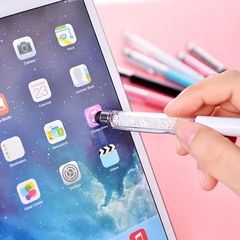 5 Sets of Diamond Metal Ballpoint Pens, Touch Screen Pens, Crystal Ballpoint Pens, Touch Pens, Crystal Handwriting Pens, Multifunctional and Portable
