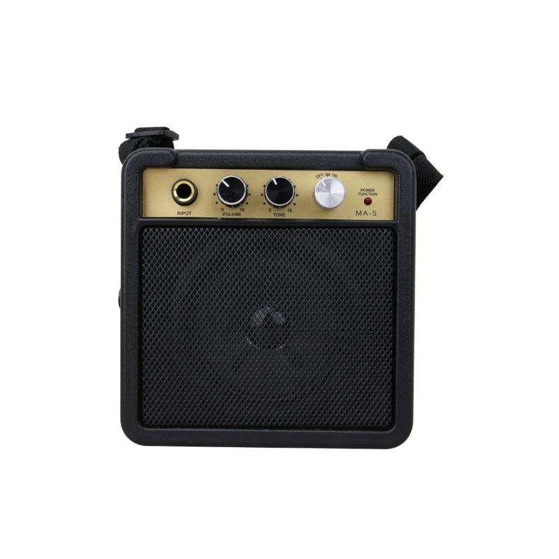 

Outdoor Guitar Amp 5W Guitar Amplifier With Hand Strap Portable Acoustic Electric Guitar Speaker Musical Instrument Parts 1