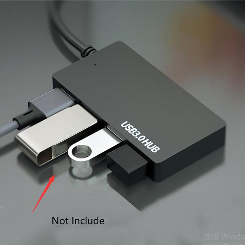 4 Ports Hub USB3.0 High Speed Adapter Multi Splitter 5Gbps For Desktop PC Laptop
