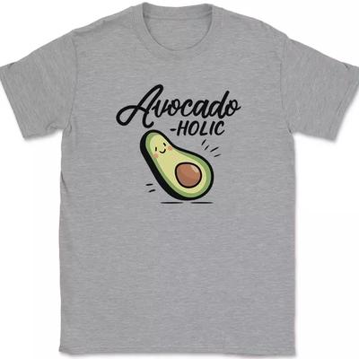 Avocado Holic T-Shirt Funny Vegetarian Vegetable Palta Humor Joke Tee