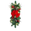 Christmas Wreath Door Curtain Decoration with LED Lights for Staircase Hanging Home Decor