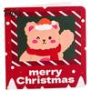 Xmas Message Cards 10Pcs Merry Christmas Greeting Set, Folding Cartoon Blank Note Cards, Festive Blessing for Holiday Gift