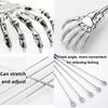 Adjustable Ghost Hand Back Massager Stainless Steel Telescopic Back Itching Claw Scratcher Portable Tickle Scratching Tool