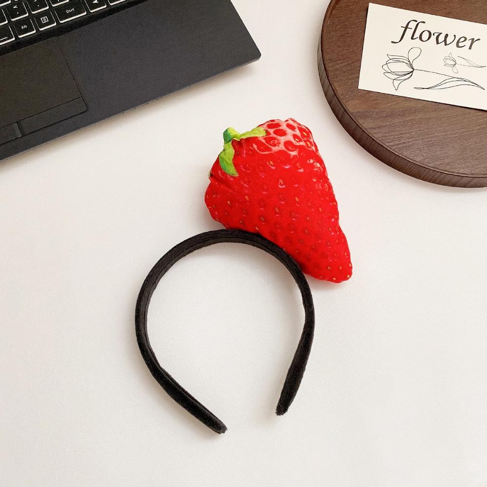 Creative Bone Simulated Food Headband Hotdog Fried Egg Hair Hoop Strawberry Imitation Vegetable Hairband Party Hair Accessories