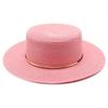 Small Fresh Green Wide Brim Flat Top Top Hat Women's Spring Summer French Sun Beach Sun Hat Color