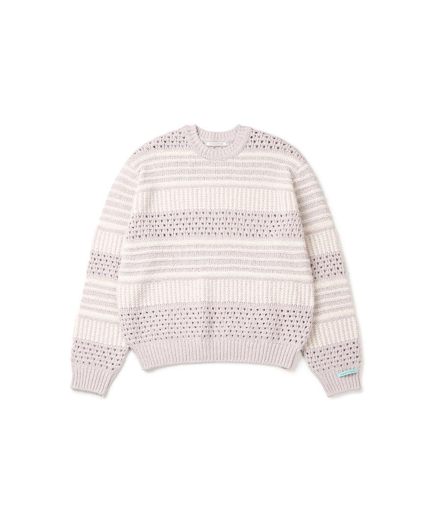 INSTANTFUNK Men'S Color Block Knit - Light Gray