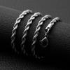 Kirurgiskt stål tvinnad repkedja halsband (4 mm)