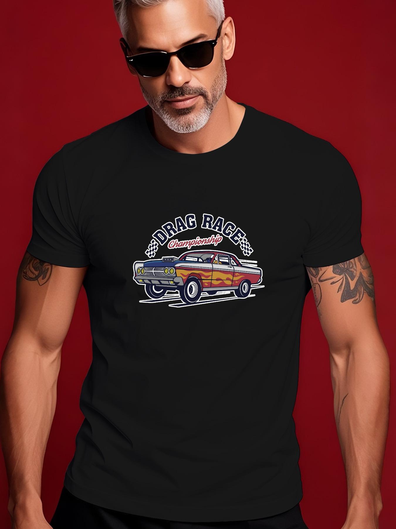 Retro Drag Race Car Graphic Tshirt - Vintage Muscle Car ... XXXL