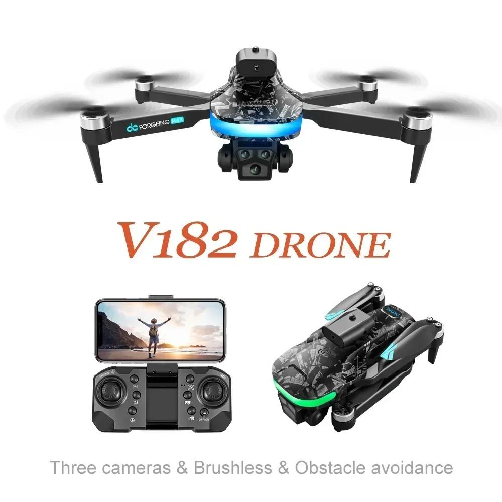 2024 New V182 Drone 8K Professional Brushless Motor 4K Dual HD Aerial Photography FPV Obstacle Avoidance Quadrotor Toys UAV
