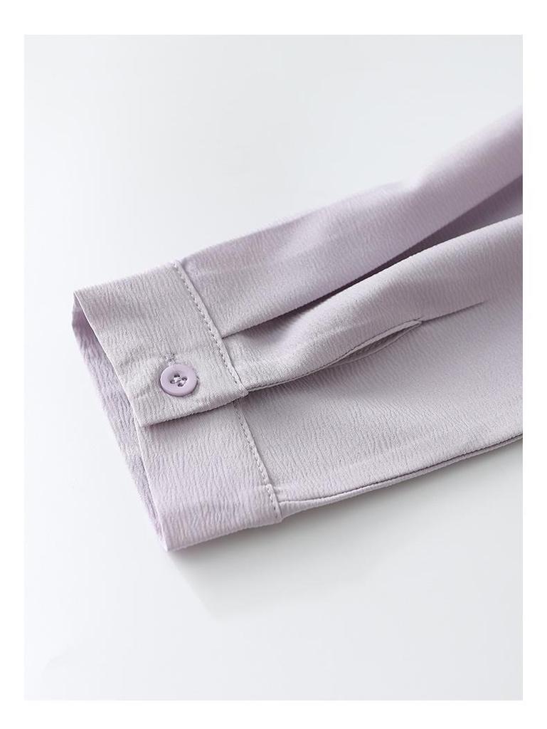 Elegant French Ribbon Blouse - Women's New Autumn Design, Chic Long-Sleeved Top for Gentle Temperament and Commuting Style.