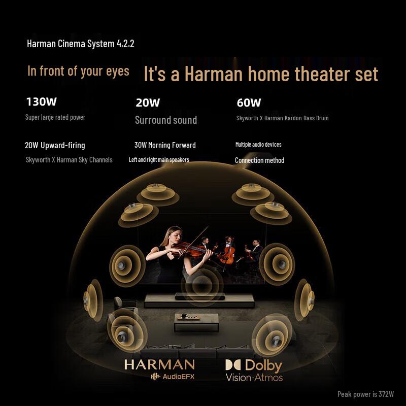 Skyworth 100Q9E 100-дюймовий Smart Mini LED 4K телевізор (версія CN)