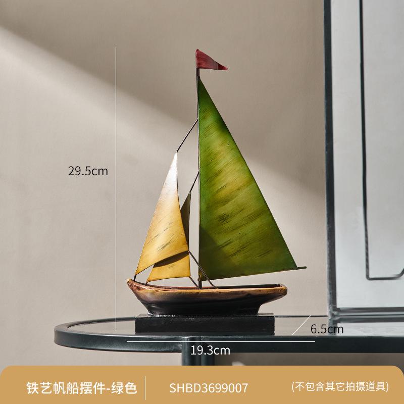 Retro Simple Sailing Boat Decorative Item, Household Resin Wine Rack, Living Room Wine Cabinet Decoration Item,housewarming Gift