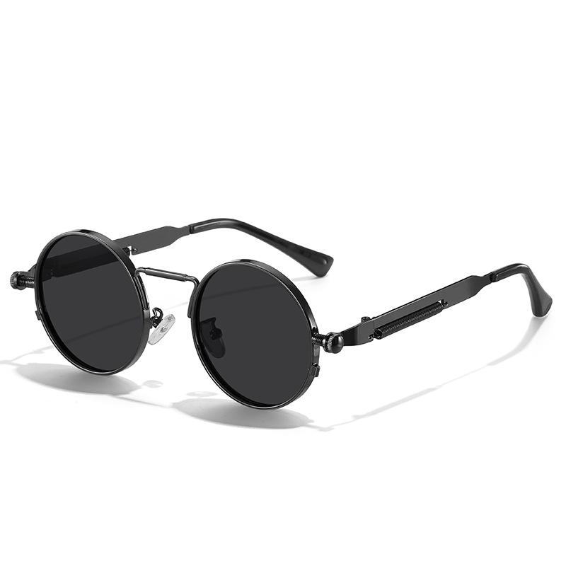 

Men s Punk-Style Round Frame Driver Sunglasses - Anti-UV 8377