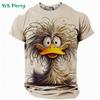 Colorful Cool Eagle Pattern T Shirt For Men Flame 3D Printed Tees Summer Street Short Sleeve Round Neck Tops Loose T-Shirts
