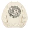 KAN6312 Kmc0141 Owl Fleece-Lined Sweatshirt - Cream
