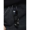 SCALETTO BLACK SCB090 Black glossy keychain