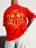 MINISO Oversized Casual Eendelig Anime Print T-shirts Mannen Vrouwen Katoen Korte Mouw Grafische Tee Zomer Mode Tops Y2k Kleding