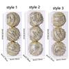 Foam Christmas Hanging Balls Champagne Xmas Balls Pendant Christmas Tree Ornaments  New Year