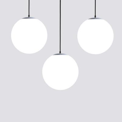 Minimalist Unbreakable Acrylic Ball Pendant Light for Shopping Malls, Kindergartens, and Clothing Stores