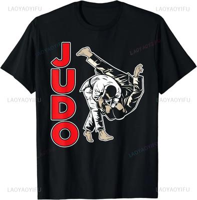 Judo Love Judo Fighter Martial Arts T-shirt Summer Trend Harajuku Short Sleeve Unisex Graphic Large T-shirt