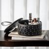 Luxury PU Leather Storage Box & Tray with Cover Handle Multi-functional Organizer for JewelryCompartment Cosmetic Organizer