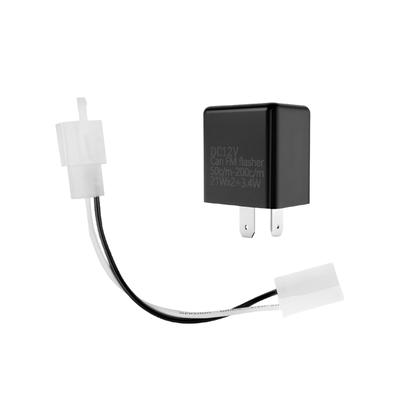YFFSFDC Turn Signal Relay for Motorcycles, 12 V, 2 Pins, IC Relay, High Flush