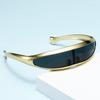 Futuristic One-piece Mirror Personalized Electroplated Sunglasses Women Men 2026 Y2K Steampunk Goggles Rave Party Glasses UV400