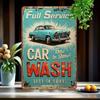 Vintage Car Wash Metal Poster Wall Decor Garage