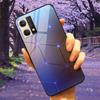 For Oppo Reno7 4G Case Fashion Tempered Glass Moon Star Bumper Cases for Oppo Reno 7 4G Phone Cases CPH2363 Luxury Funda Capa