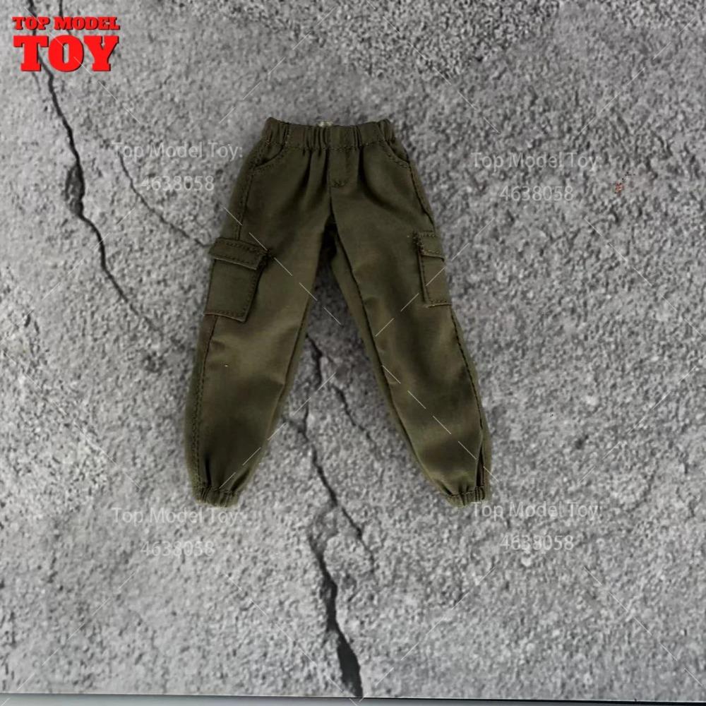 1/12 Scale Overalls Combat Pants Trousers Jeans Clothes Accessories Model for 6'' Romankey Soldiers Action Figure Body Dolls