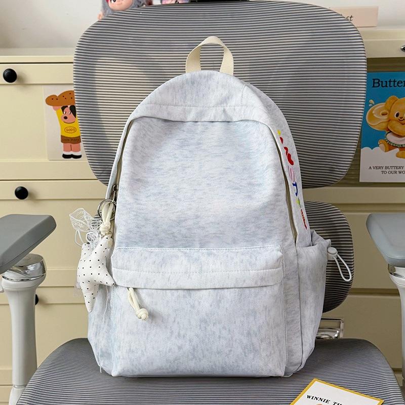 Schoolbag Women's Simple Large Capacity Travel Backpack Women's Leisure Tide Japanese Junior High School High School Student Backpack