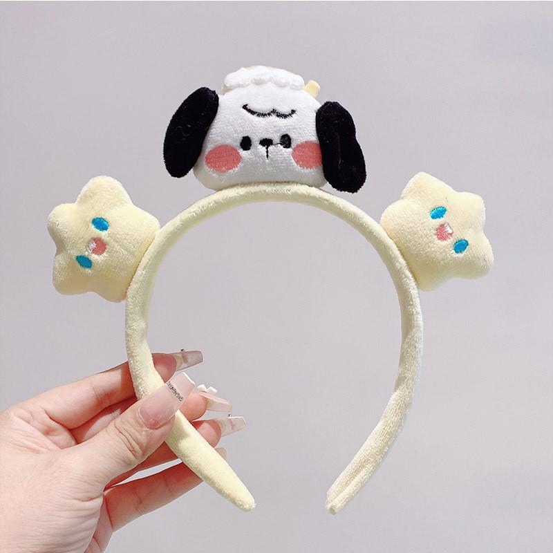 Korean Style Knit Hairband For Girls Cute Panda Handmade Hair Clip Cartoon Headwear