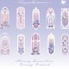 10Pcs/set Exquisite Dreamy Series Bookmark PVC Reading Book Mark Kawaii Book Page Marker Message Card Stationery Supplies