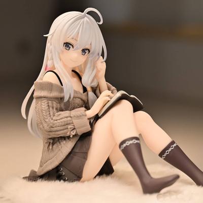 15cm The Journey Of Elaina Anime Figures Gk Model Sweater Doll Collect Models Action Figure Room Decor Friend Gift Toys Poseable Articulated Scale