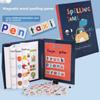 English Letters Magnetic Stickers Book Kindergarten Baby Teaching Aids Digital Cognitive Magnet Spelling Words Learning Toys
