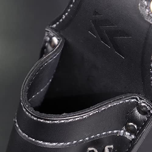 Fujiya Pen-Style Electric Screwdriver Holder, Black and Gold, Light PU Leather Series, AH-21BG