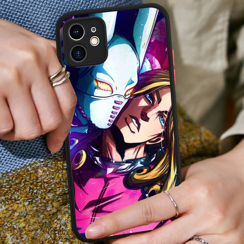 Anime Jojo Bizarre Adventure For IPhone 16 15 14 Plus 13 12 11 Pro Max X XS MAX Translucent Matte Shockproof Cover